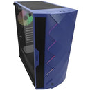 CASE PC GAMING NOUA ATX DIAMOND C10 BLU CON LED