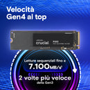 SSD INTERNO M.2 2TB P310 CRUCIAL NVME 4X4 R/W PN:CT1000P310SSD8