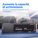 SSD INTERNO M.2 2TB P310 CRUCIAL NVME 4X4 R/W PN:CT1000P310SSD8