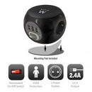 MULTIPRESA 3 POSTI CON 3 PORTE USB AC BLACK EW3938