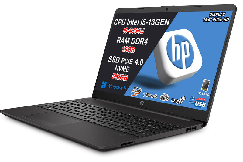 NOTEBOOK HP I5-1334U 16GB RAM 512GB SSD 15.6 W11 GARANZIA 36 MESI PN:B2NK9ES