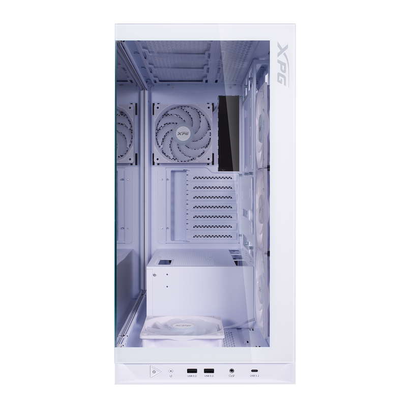 CASE PC GAMING XPG ATX INVADER X BTF CON 5 VENTOLE PREINSTALLATE EDIZIONE BIANCA
