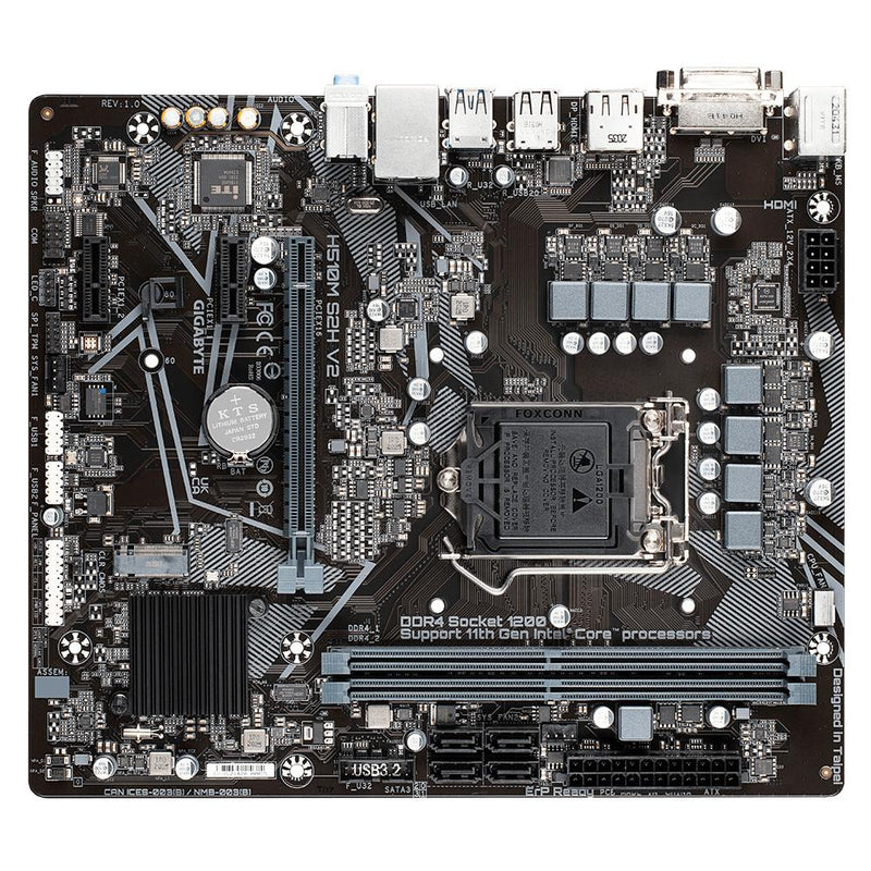 MOTHERBOARD GIGABYTE SK-1200 H510M S2H 10/11TH