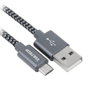 CAVO 1MT GRIGIO NYLON MICROUSB DATI/CARICA SM-N31G VULTECH