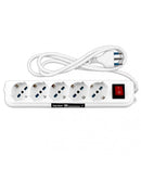 MULTIPRESA 5 POSTI BIPASSO ON/OFF VULTECH MU-01