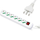 MULTIPRESA 6P SCHUKO/BIPASSO MP-SL3006