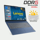Lenovo, pc portatile Notebook, i7 13620H 13th, DDR5 16Gb, Display FHD 15,6", SSD 512Gb, Wi-Fi, Bt, USB 3.2, Tastiera retroilluminata, fingeprint integrato, Win11 Pro, Blue Abyss