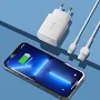 AC ADAPTER 2.1A + CAVO DEVIA USB/TYPE-C DATI/CARICA DESC21C293W