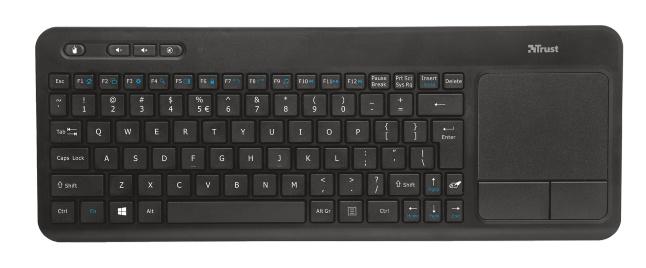 TASTIERA WIRELESS CON TOUCHPAD TRUST