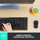 KIT TASTIERA E MOUSE WIFI MK270 LOGITECH PN:920-004512