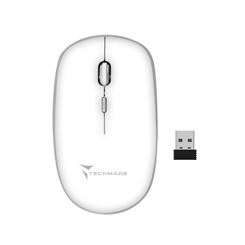 MOUSE WIRELESS BIANCO TECHMADE TM-MUSWN4B-WH