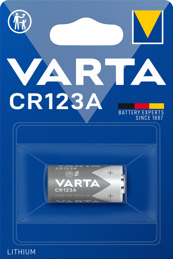 BATTERIA CR123 A LITIO 3V PROFESSIONAL VARTA